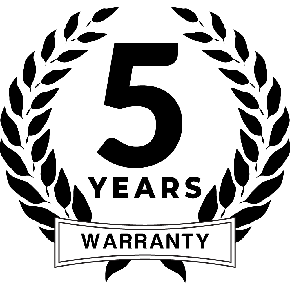 5 Years Warranty
