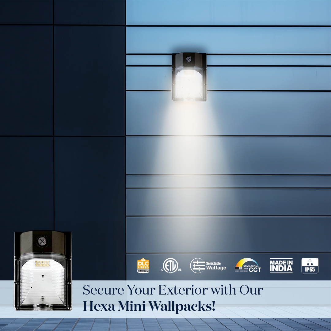 Hexa Mini LED Wall Pack 24W