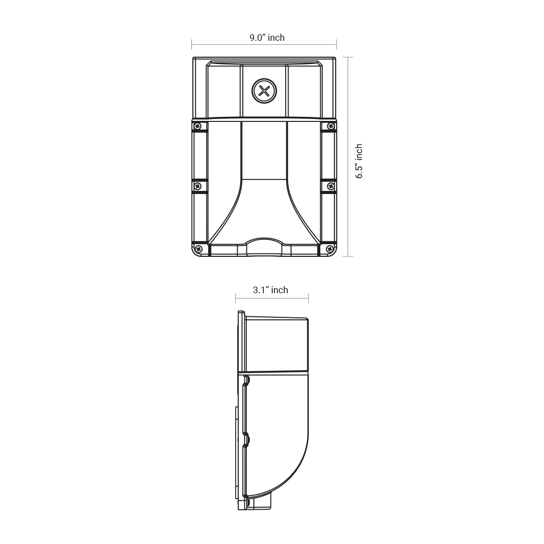 Hexa Mini LED Wall Pack 24W