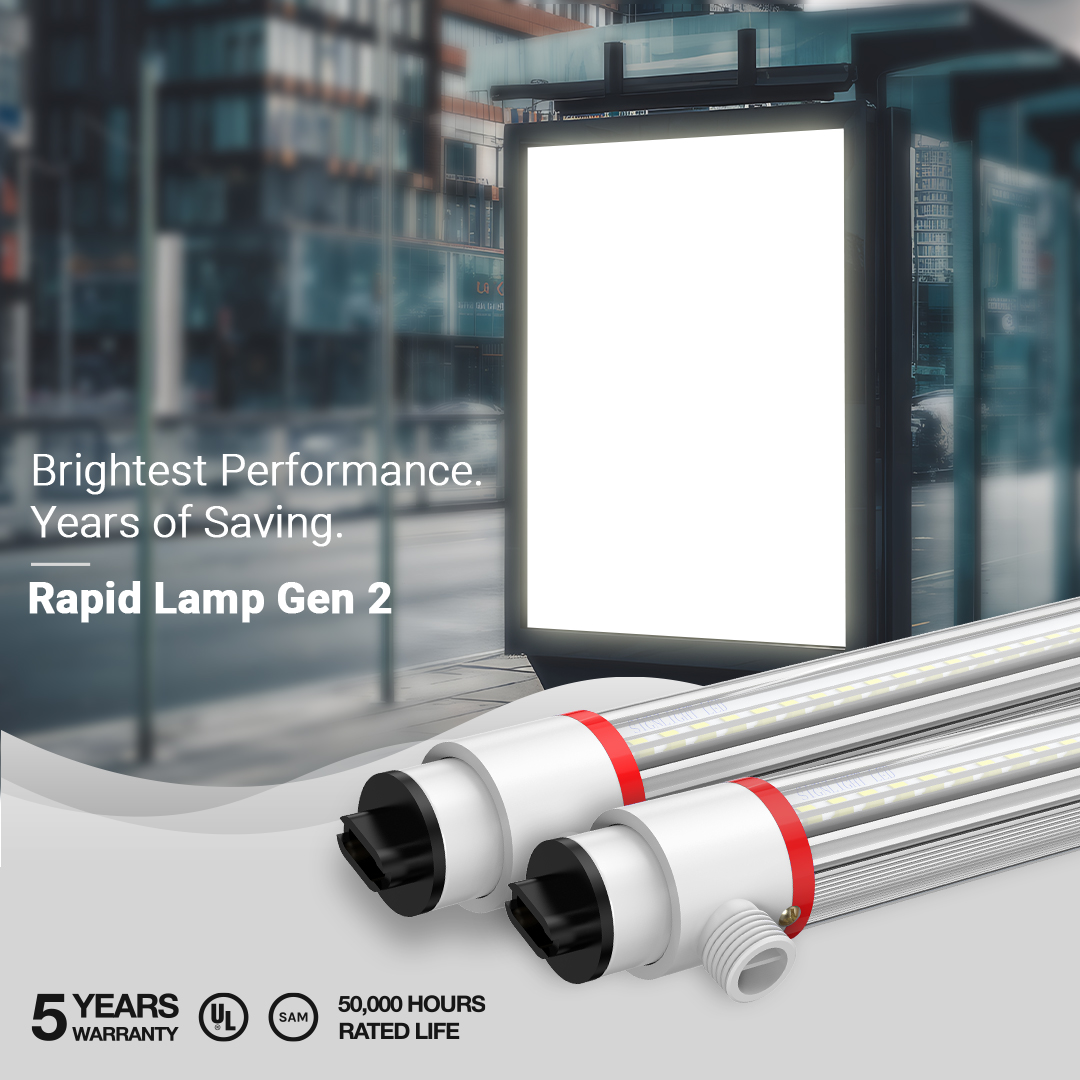 Rapid Lamp Generation 2 – Double-Sided LED Sign Tube Retrofit Kit