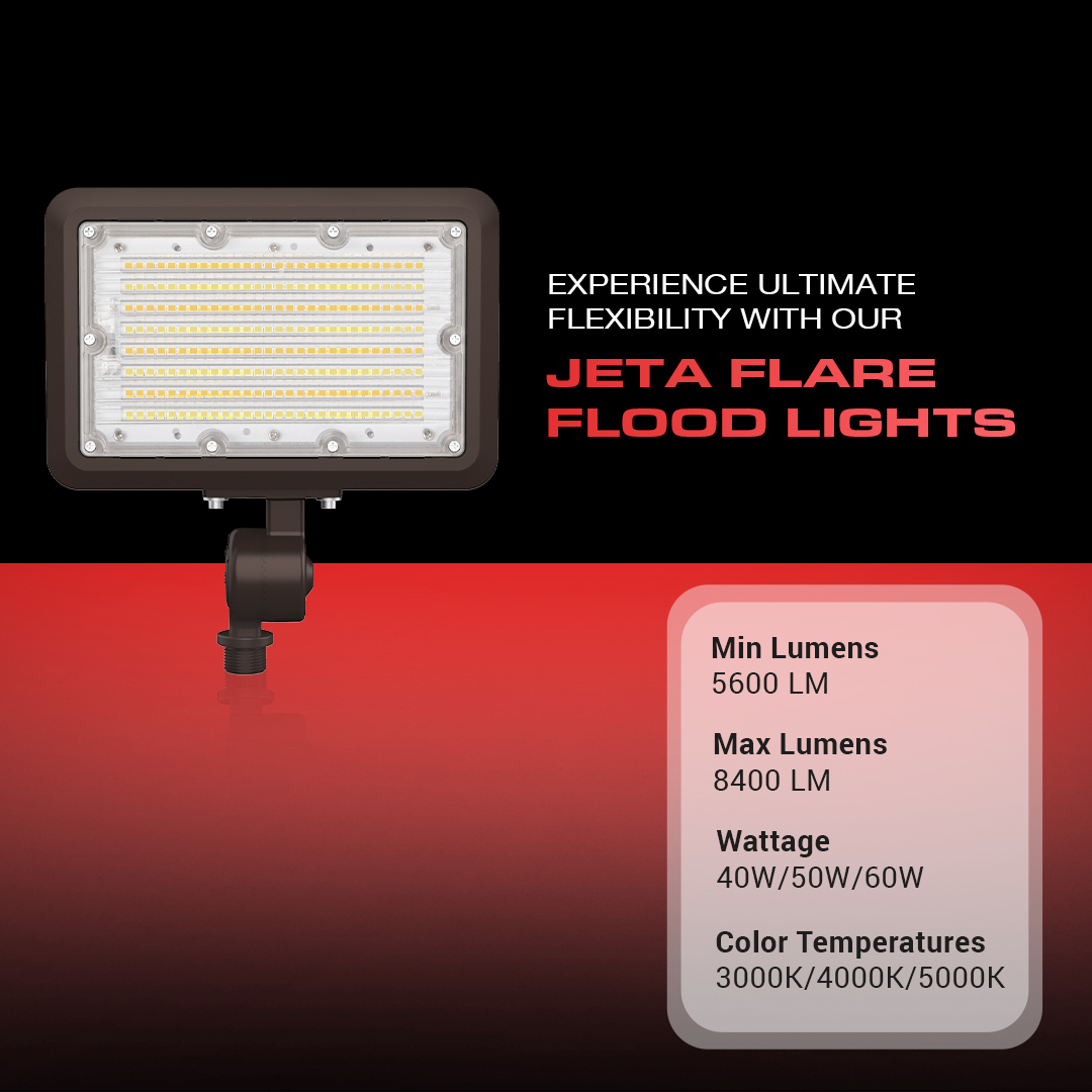 Jeta Flare Flood Light 60W Knuckle